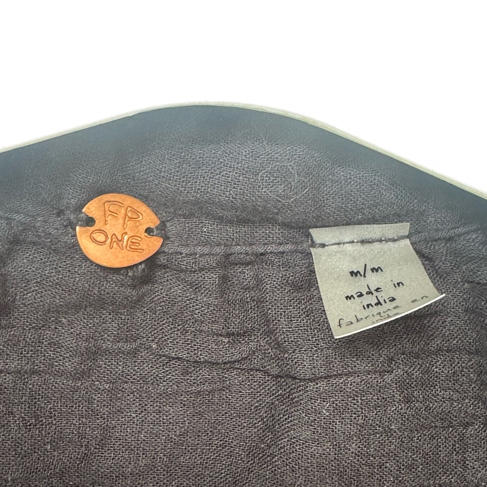 Free People One Light Distressed Button Down - Picture 2 of 14